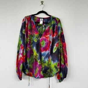 Silk Kaftan Blouse Top Plein Sud